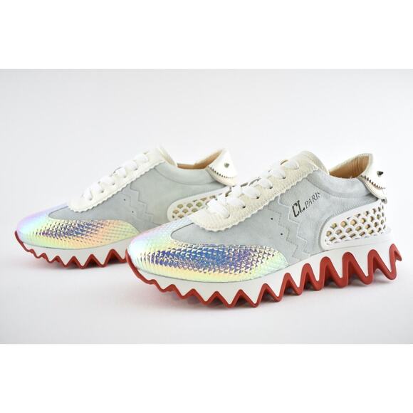 Christian Louboutin Loubishark Donna Flat Maya AB Platform Low Top Sneaker 39 - Picture 10 of 12
